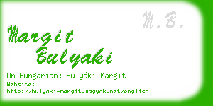margit bulyaki business card